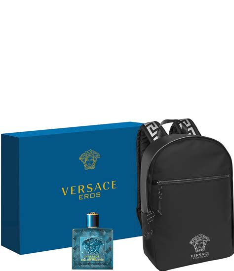 set men's versace cologne|Versace cologne set with backpack.